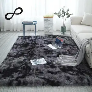 Furry Fluffy 5 by 7ft 150 by 200cm Living Room Center Rug