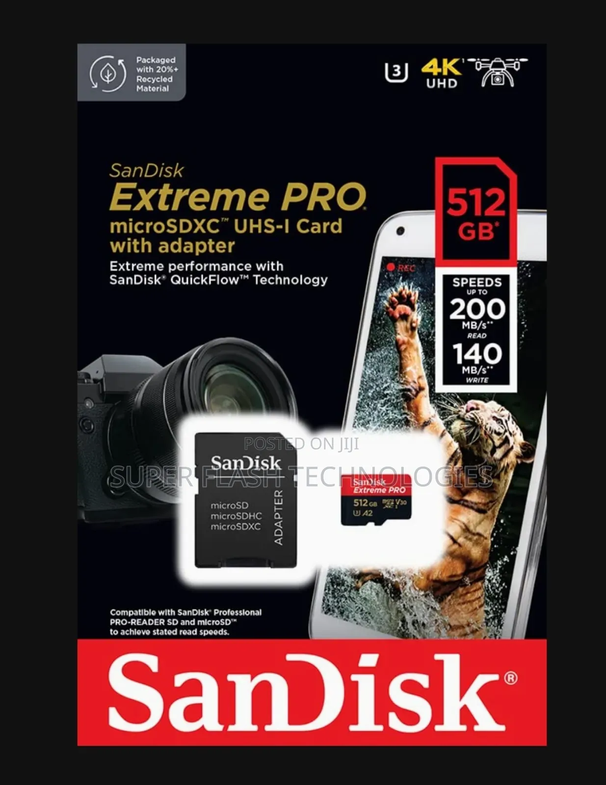 Sandisk Extreme Pro Microsdxc Uhs-I Memory Card 512 Gb
