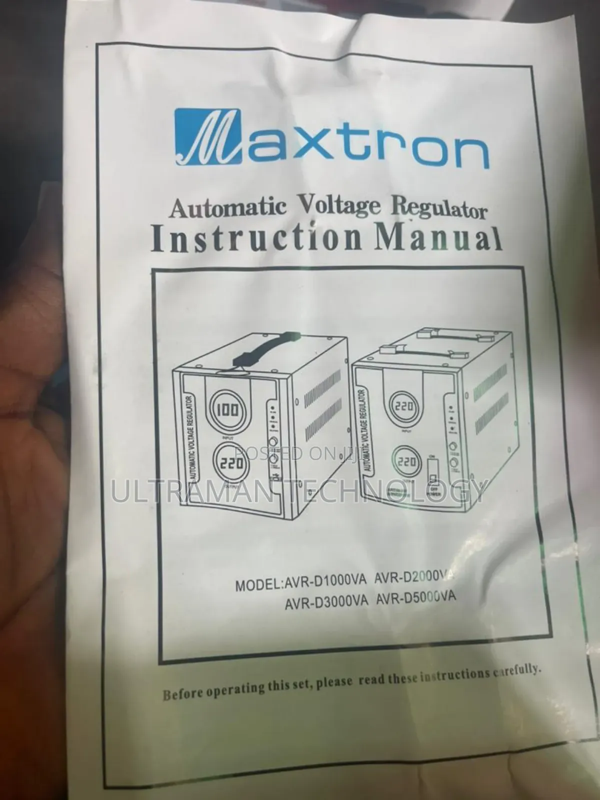 Automatic Voltage Regulator (Stabilizer) 1000va (1000watts)