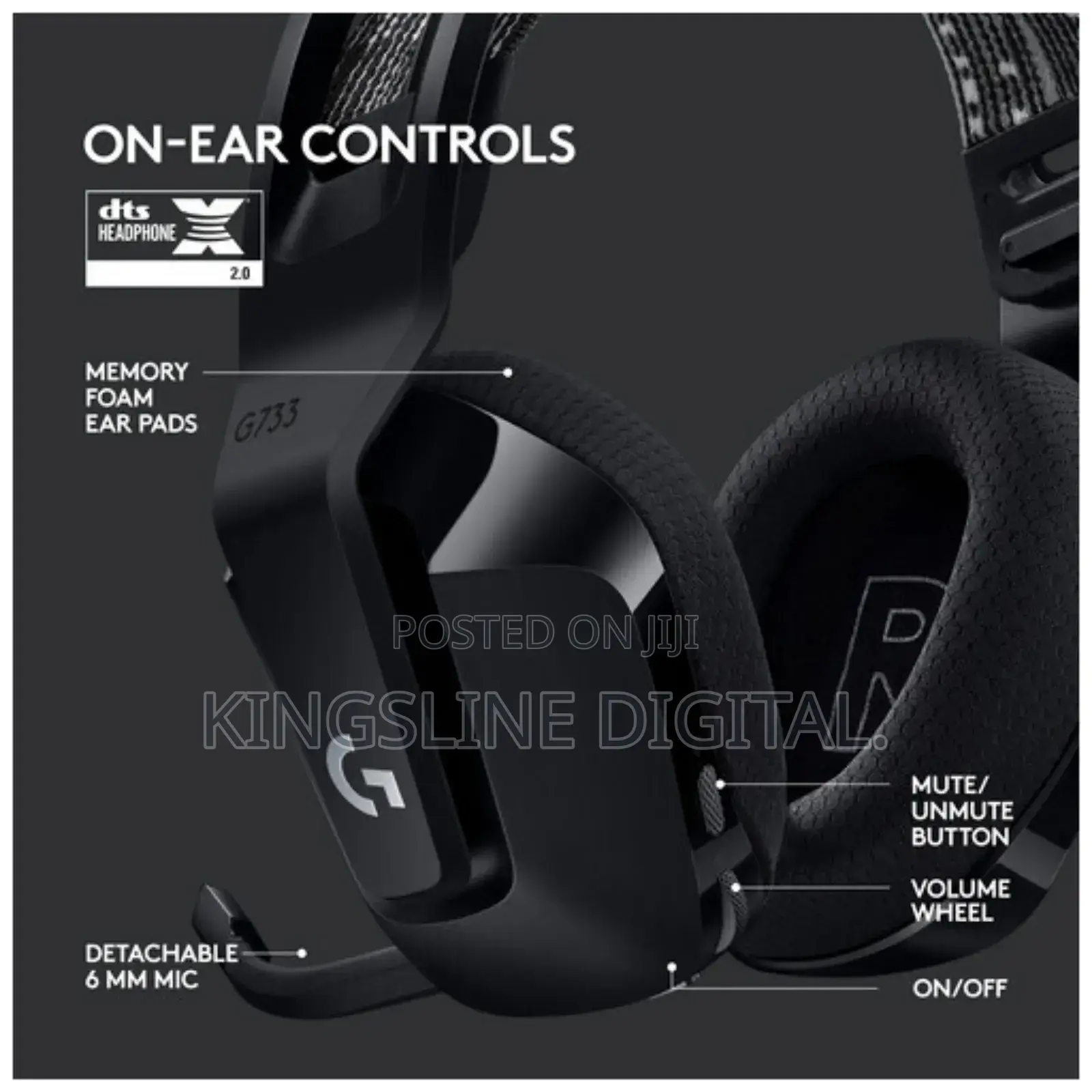 Logitech G G733 Lightspeed Wireless RGB Gaming Headset