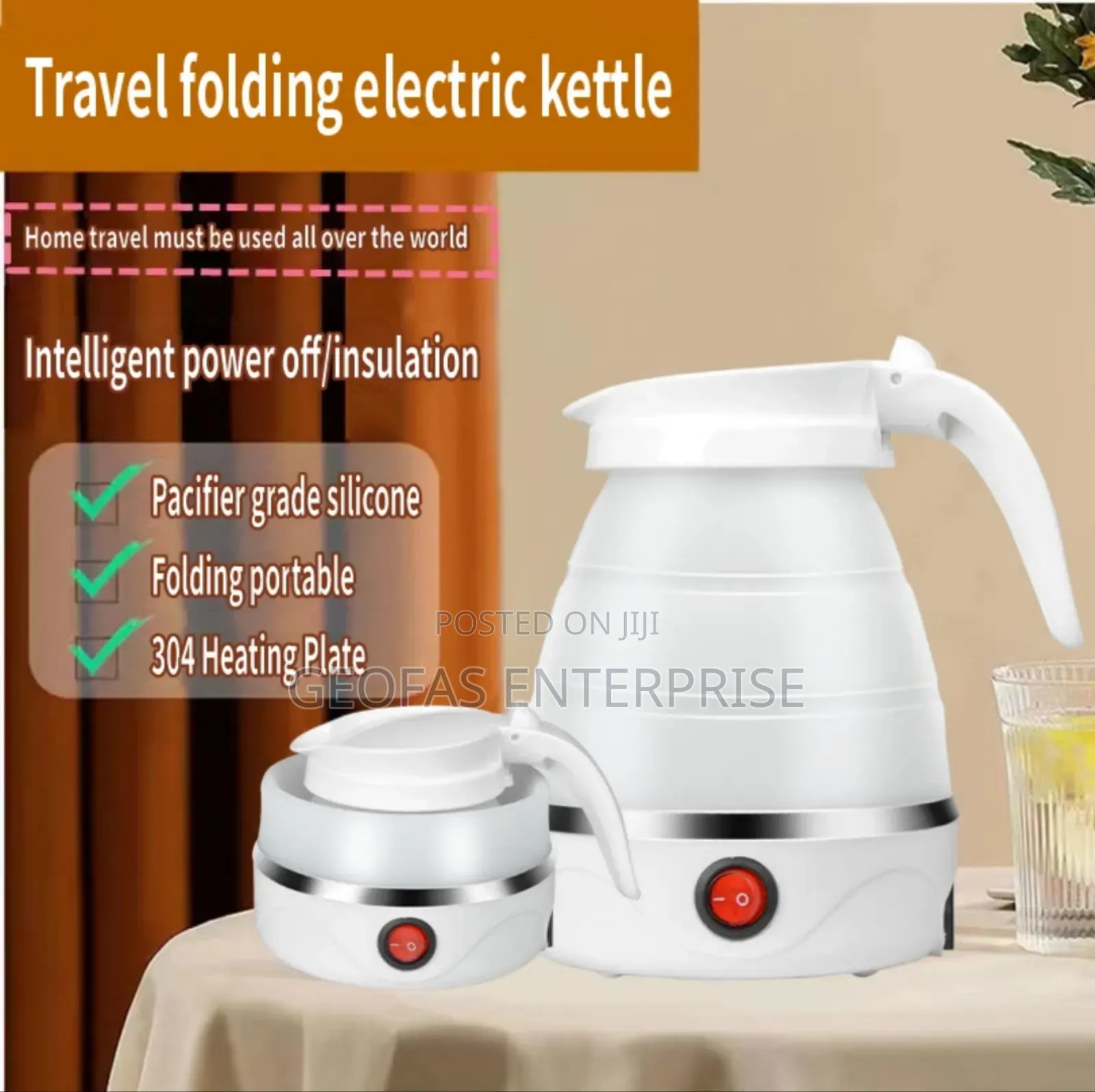 Small Quality Smart Foldable Electric Water Kettle Jug