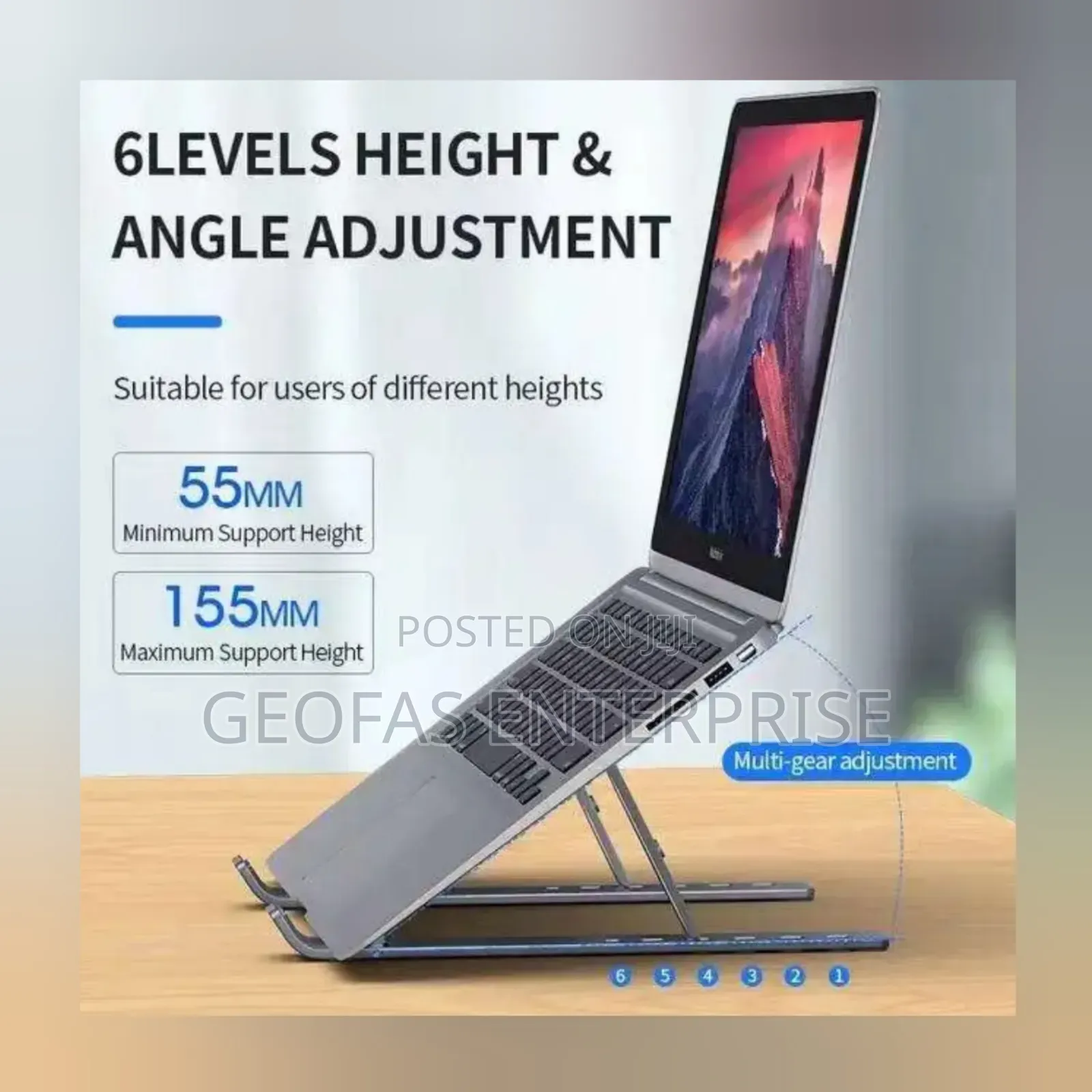 Original Adjustable Foldable Laptop And Tablet Stand