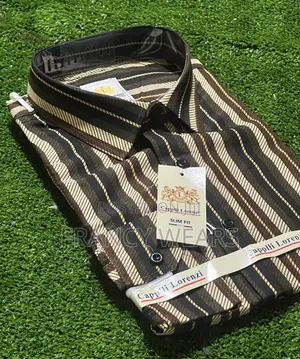 Good Material Office Strip Shirts