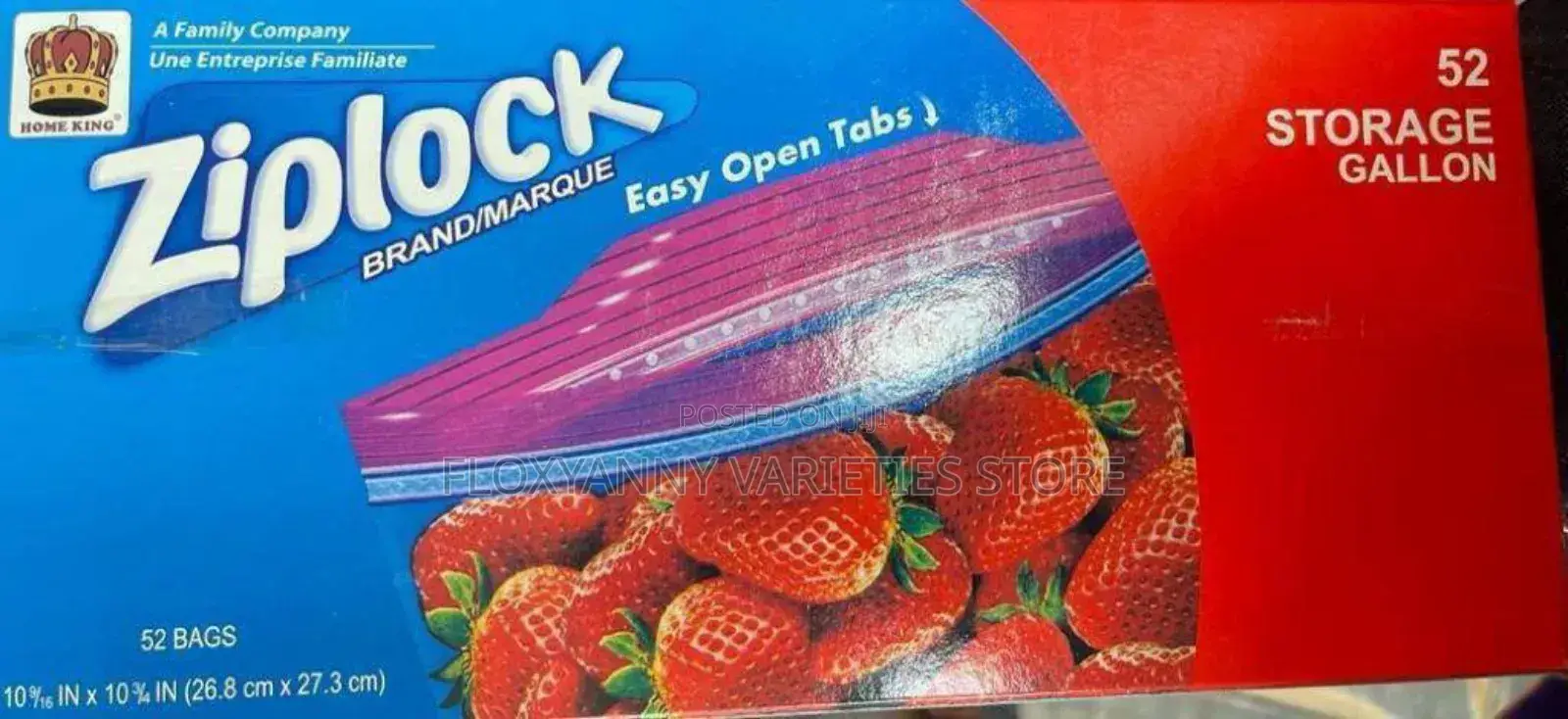 Ziplock Storage Bag by 52 PCS