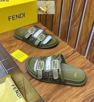 Fendi Leather Slipers