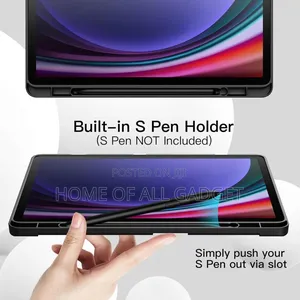 Case for Samsung Galaxy Tab S9fe Plus With S Pen Holder,