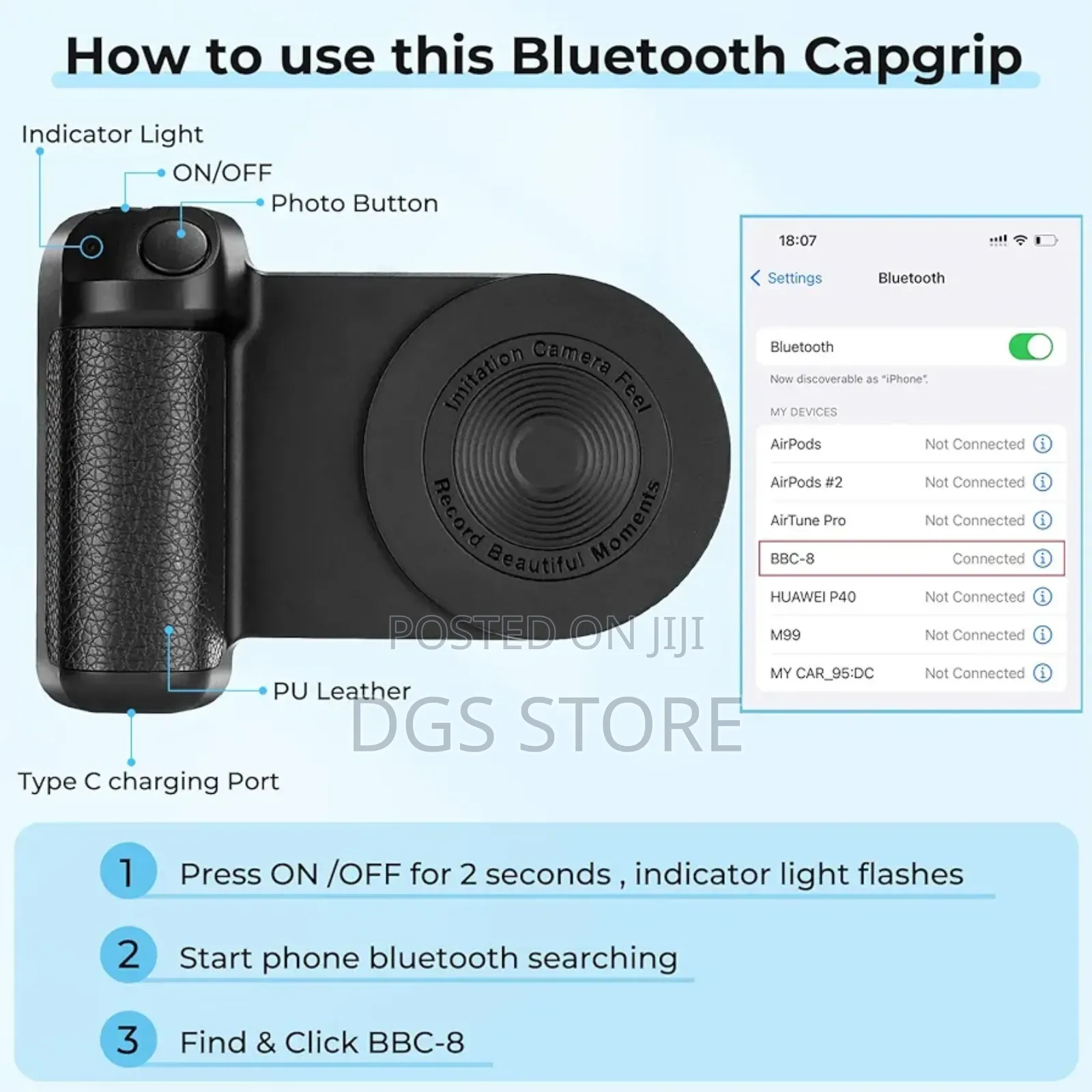 Camera Handle Phone Holder