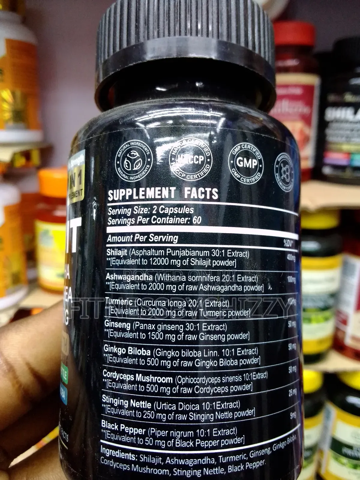 Wins Town Shilajit Extra Strength X 60 Capsules