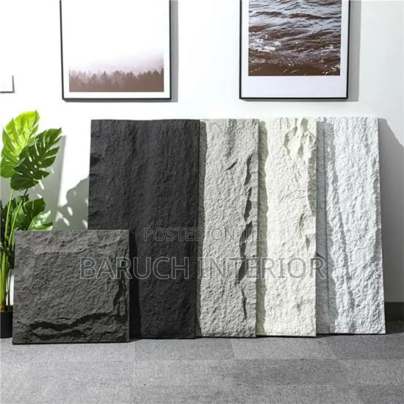 Pu Stone 3D Wall Decoration