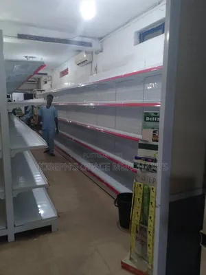 Supermarket Single Side Metal Shelve, 2.5mm Metal Thickness