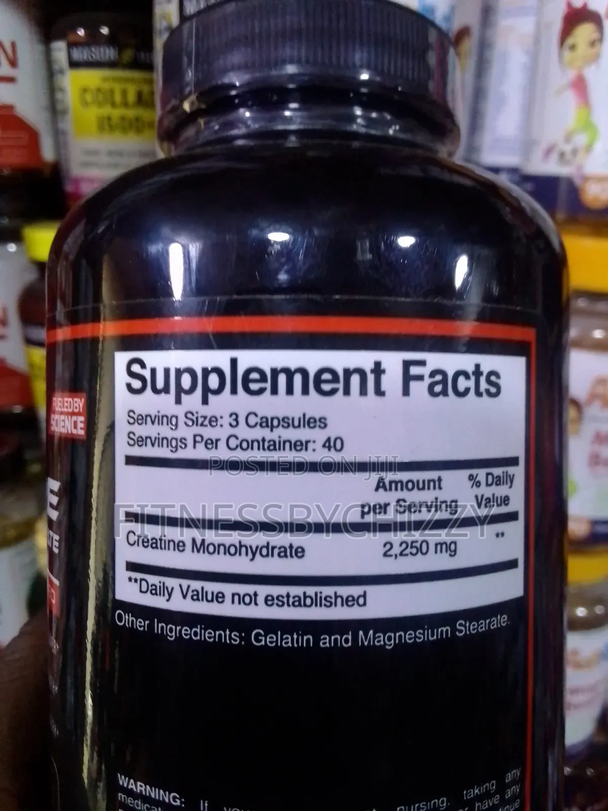 Earth's Creation Creatine Monohydrate 2250mg X 120 Capsules