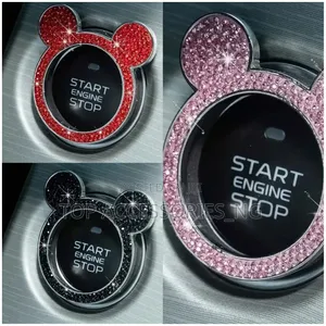 Glitter Stone Push Button Covers