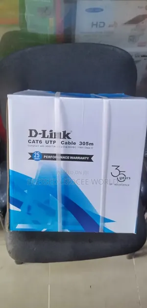 Dlink 100% Cat 6 Rj45 Utp 305m Cable 24 Awg
