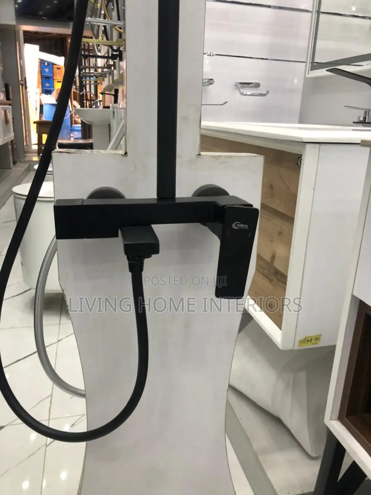 Luxury Black Standing Shower Mixer