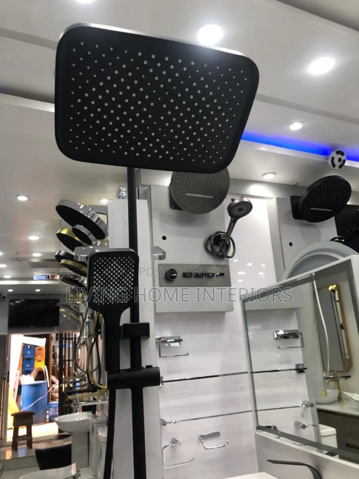 Luxury Black Standing Shower Mixer