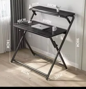 Quality and Unique Black Foldable Computer Table