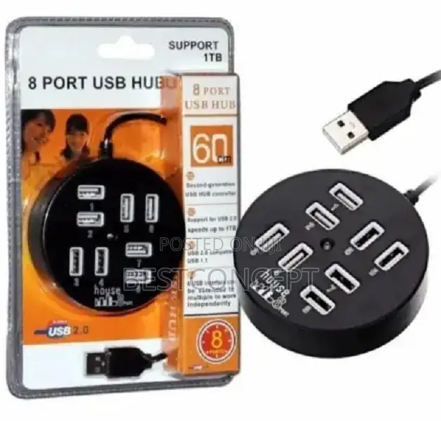 Usb 8 Port Hub Circle - Support 1tb HDD