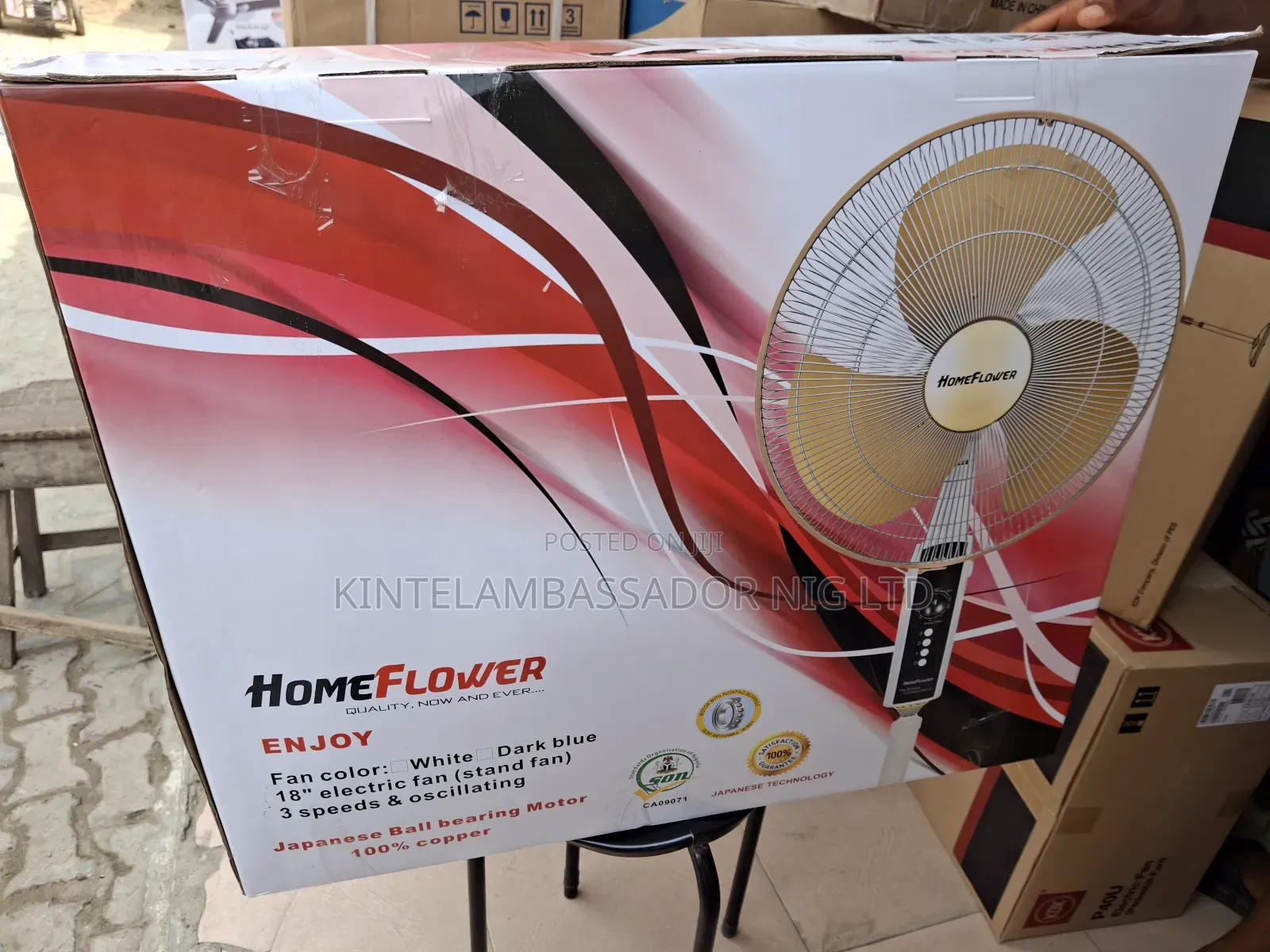 18" Home Flower Standing Fan