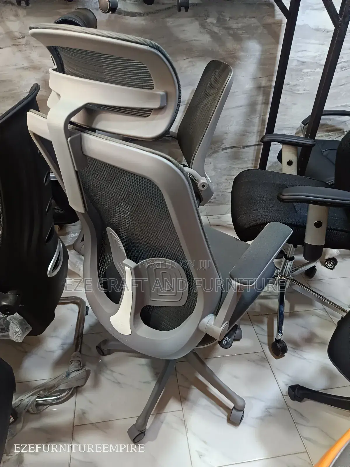 Ergonomic Adjustable Gray Office Chair