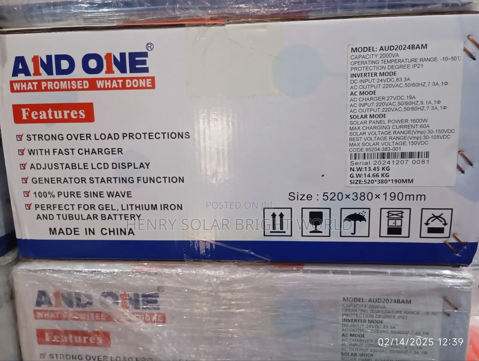 Andone 2kva 24v Hibrid Inverter