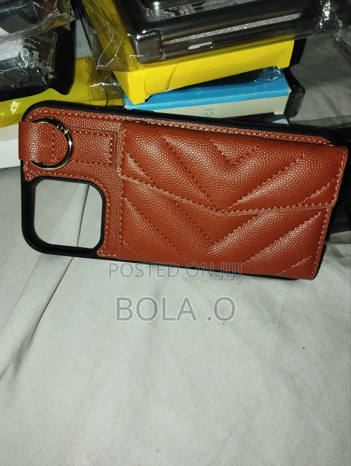 iPhone 13 Pro Max Italian Leather Wallet Case