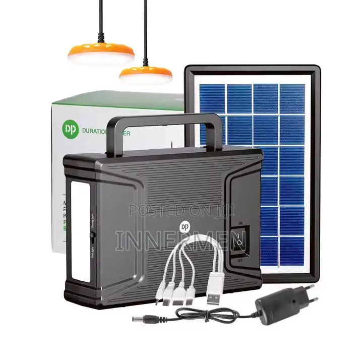 Dp Multifunctional Solar Kit With 2 Bulbs -7000mah