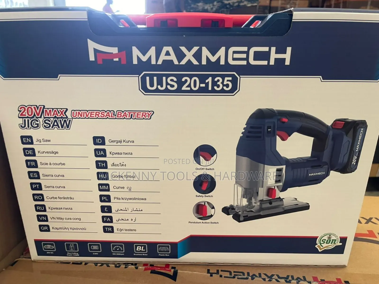 Maxmech Cordless Jig Saw Machine UJS 20-135