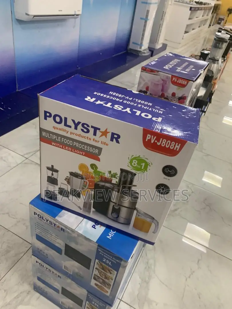 Fast Efficient Food Processor - Polystar 8 in 1 PV-J808H