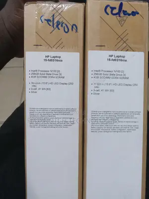 New Laptop HP 15 4GB Intel Celeron SSD 256GB