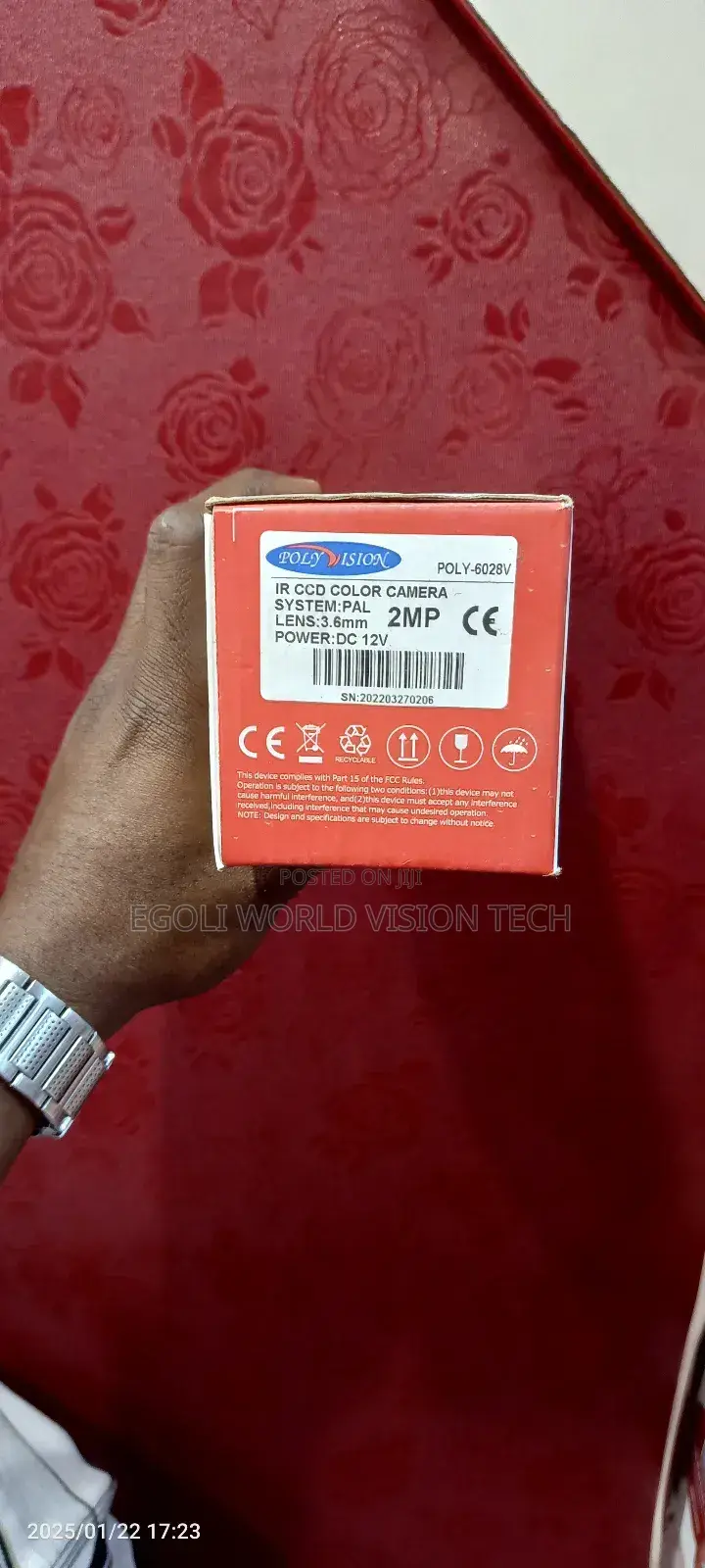 Poly Vision Turbo Tvi Cam IR CCD COLOR CAMERA 2MP