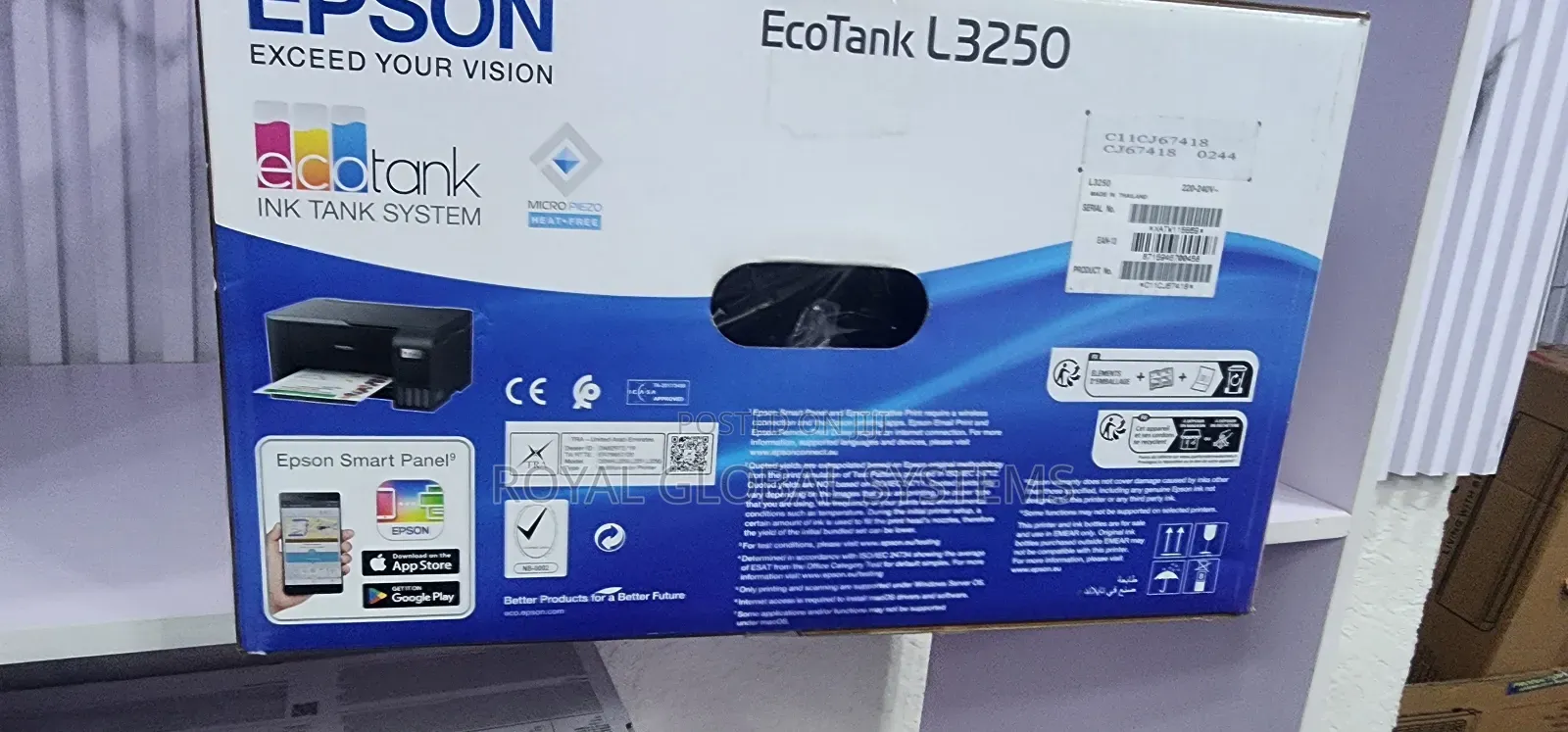 Epson Ecotank L3250 Aio Wireless Printer
