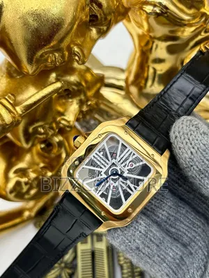 Original CARTIER Leather Black Strap Watch Available.