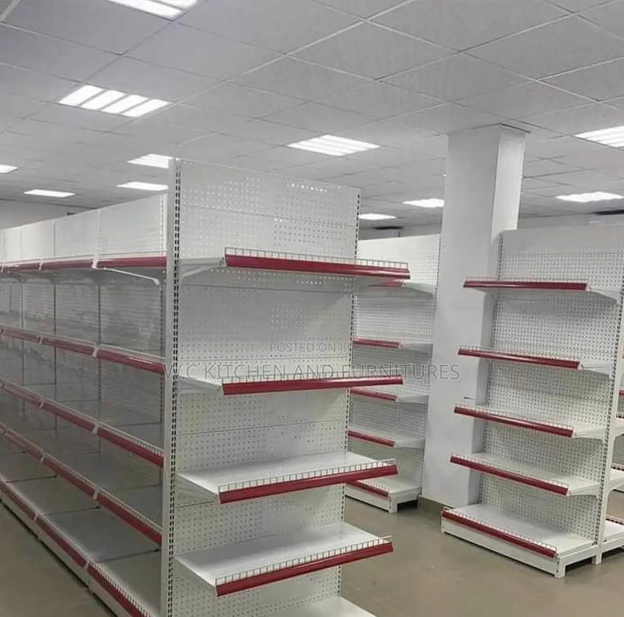 Single Supermarket Shelves