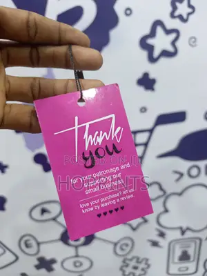 Custom Cloth/Shoe Tag
