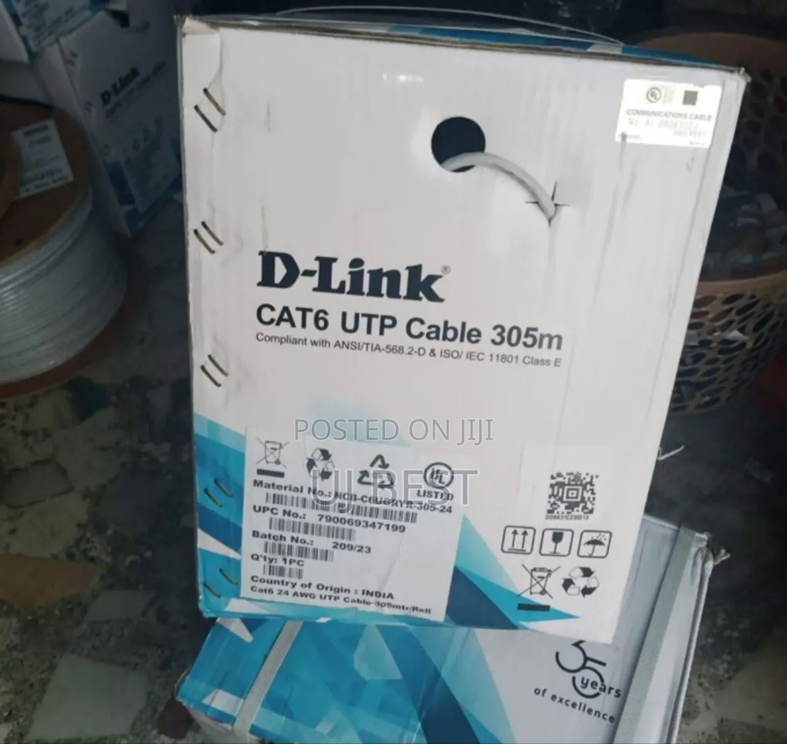 Dlink Cat 6 Utp Network Cable Pure Copper 305m
