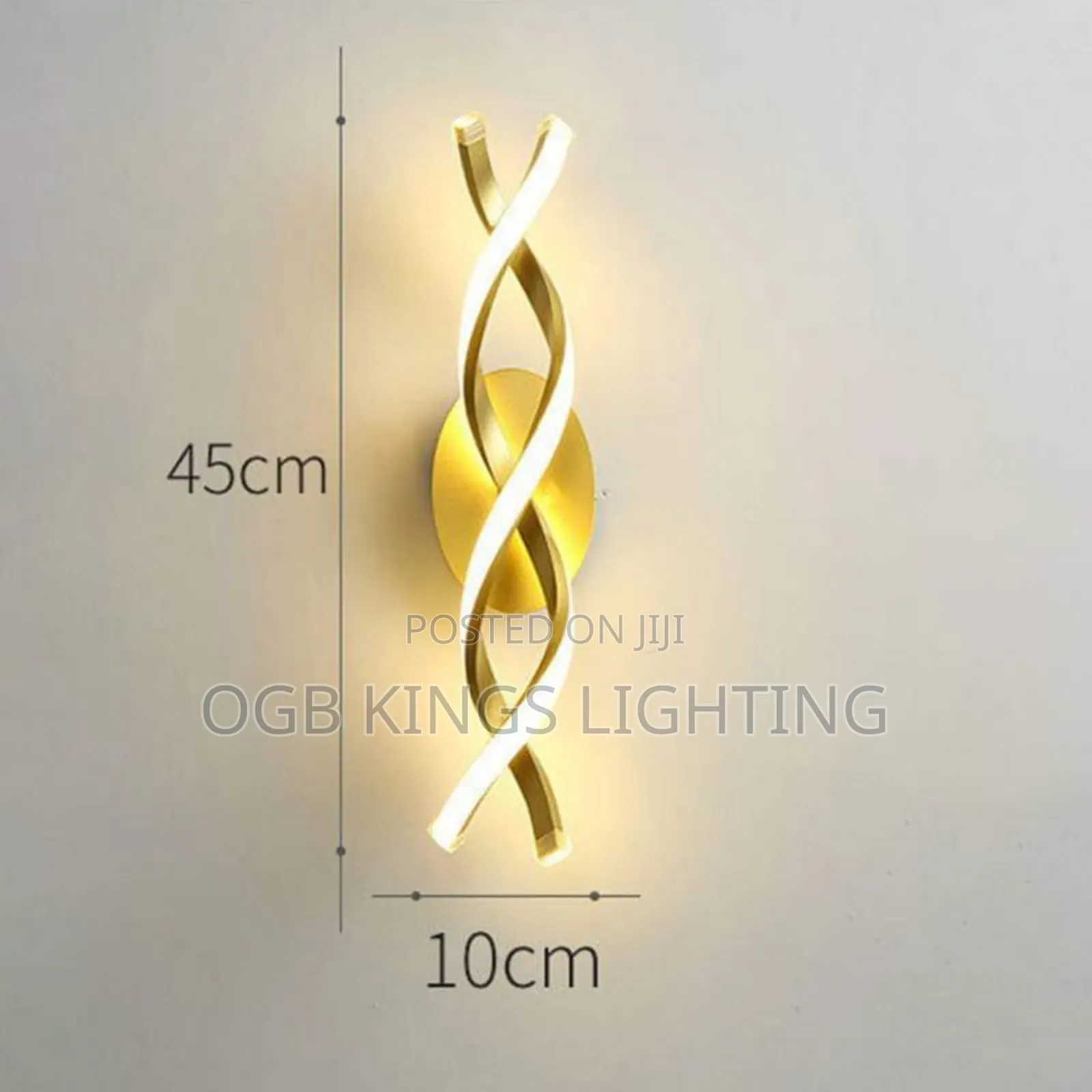 Bedroom Bedside Background Wall Aluminum Led Spiral Walllamp