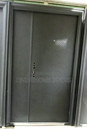 Black Design Steel Door