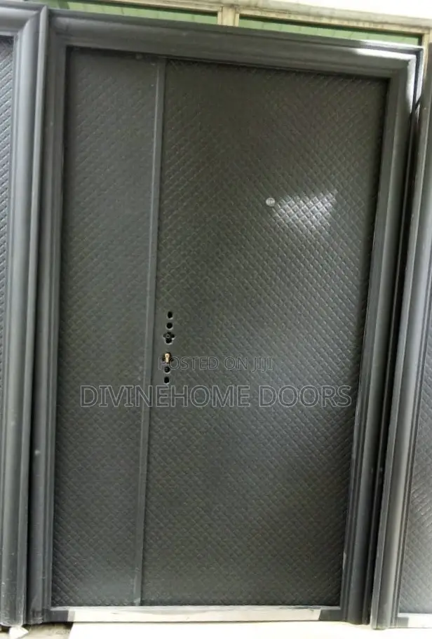 Black Design Steel Door