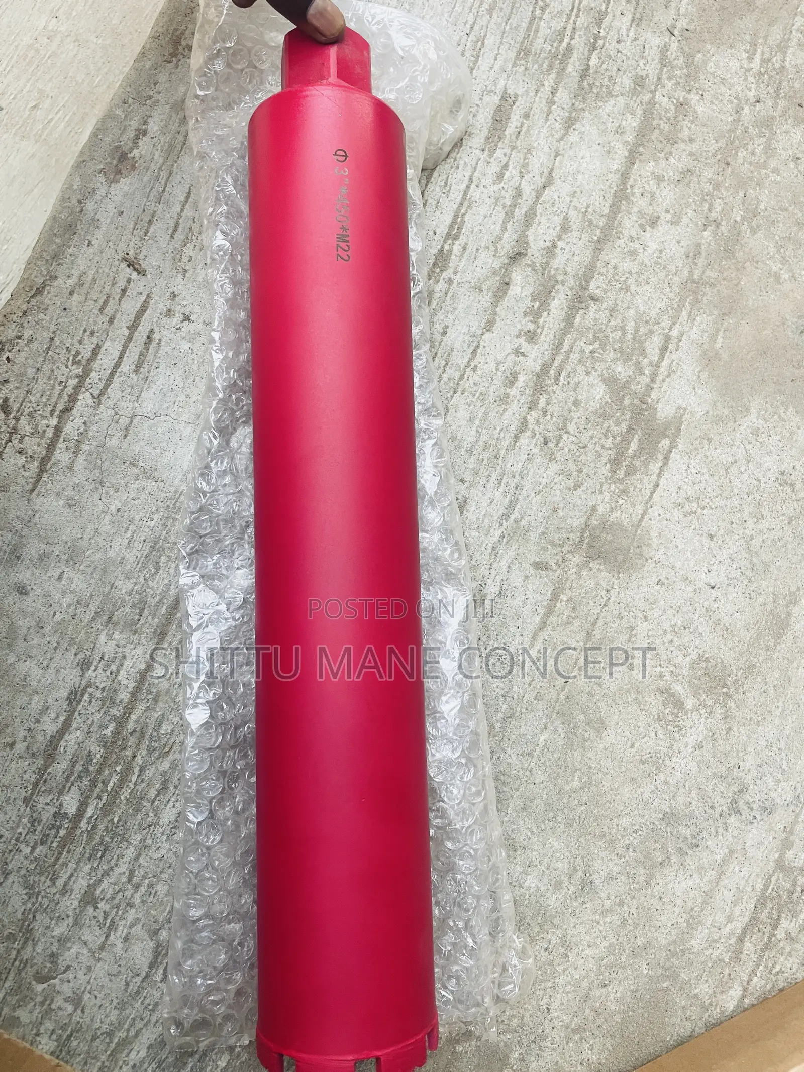 3” Diamond Core Drill Bit 75mm by 450mm