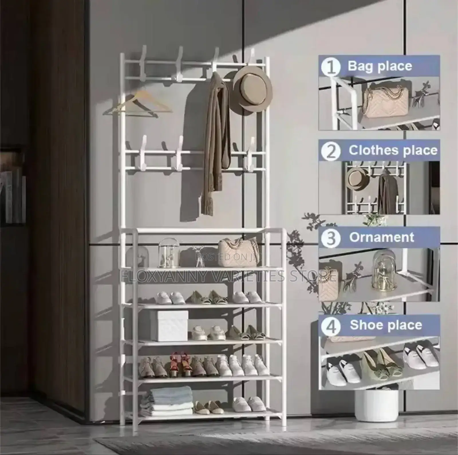 Multi Purpose Hanger and Shoe Rack