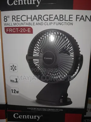 Century 8" 2-in-1 Ac/Dc Table/Wall Rechargeable Fan
