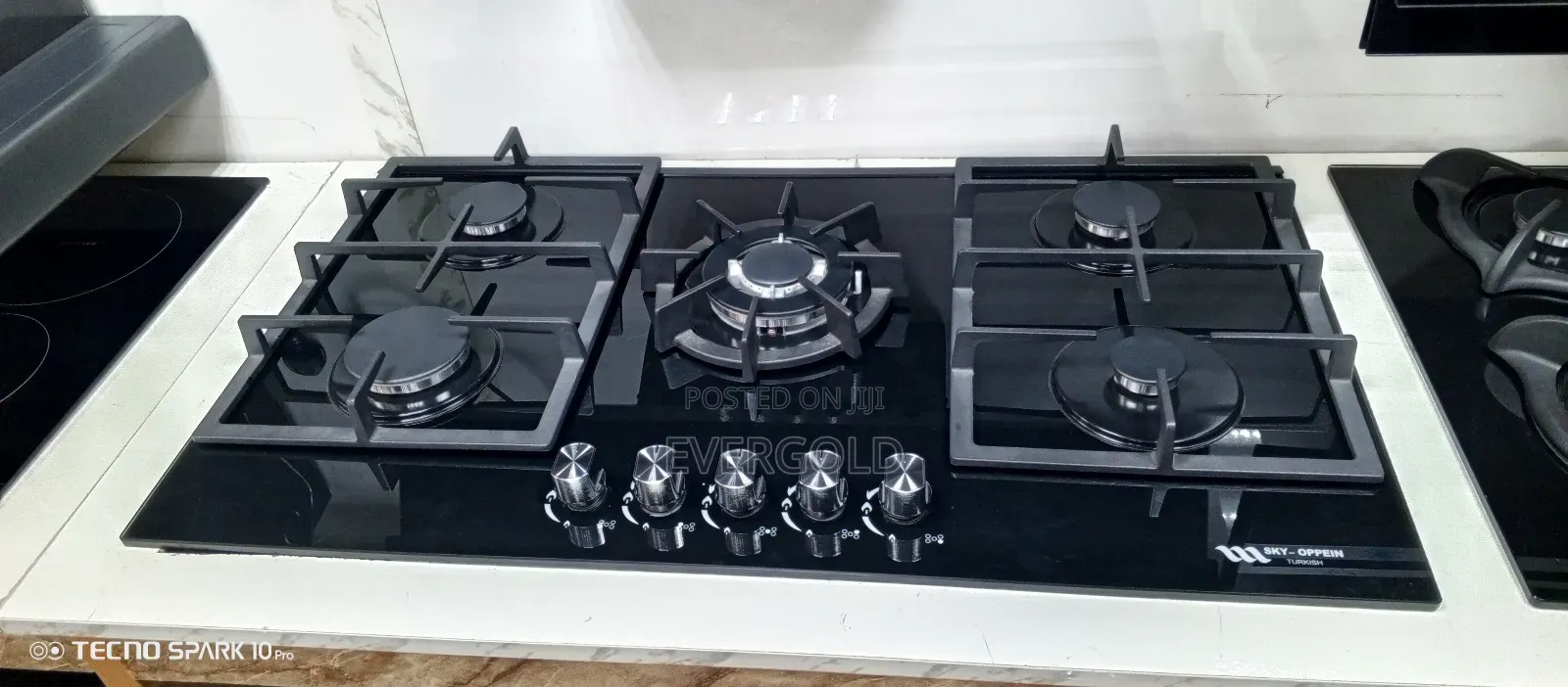 5 Burner In Built Cooker Hob Available