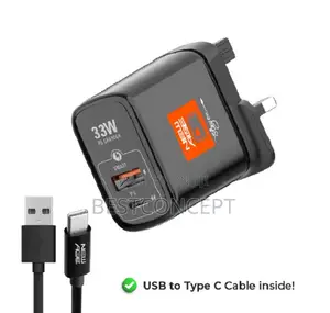 New Age (33W) USB-C USB-A Output Super Fast Phone Charger