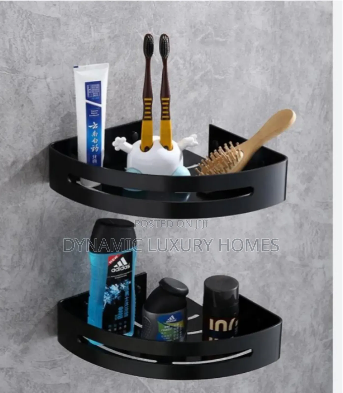 Black Double Shelve