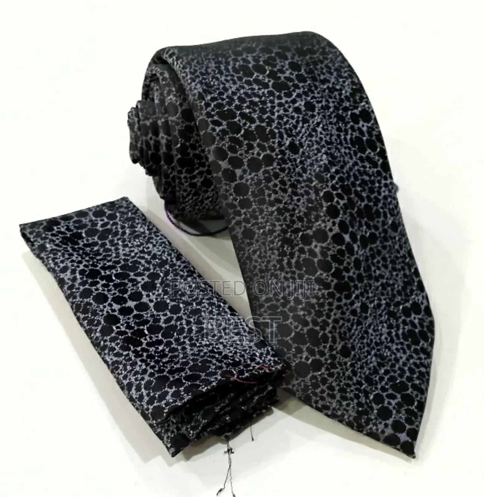 Pattern Quality Long Neck Ties With Pocket Square