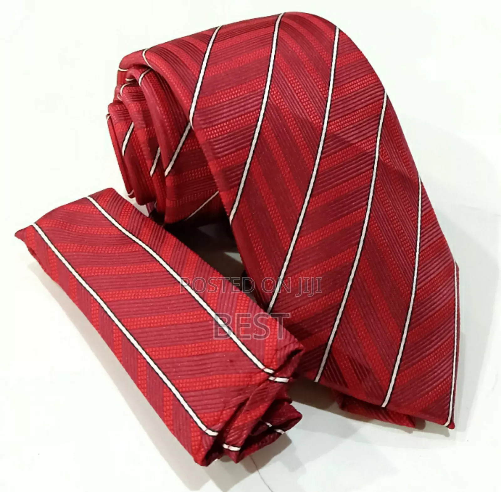 Pattern Quality Long Neck Ties With Pocket Square