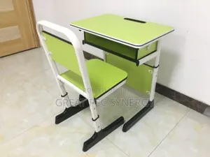 1 Set Single Student Desk (Table) And Chair (Very Strong)