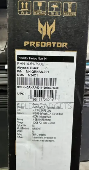 New Laptop Acer 16GB Intel Core Ultra 7 SSD 1T