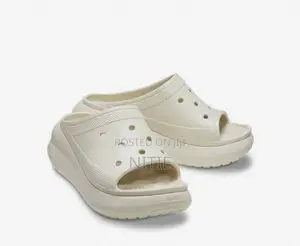 Quality White Crocs Classic Wedge Slides