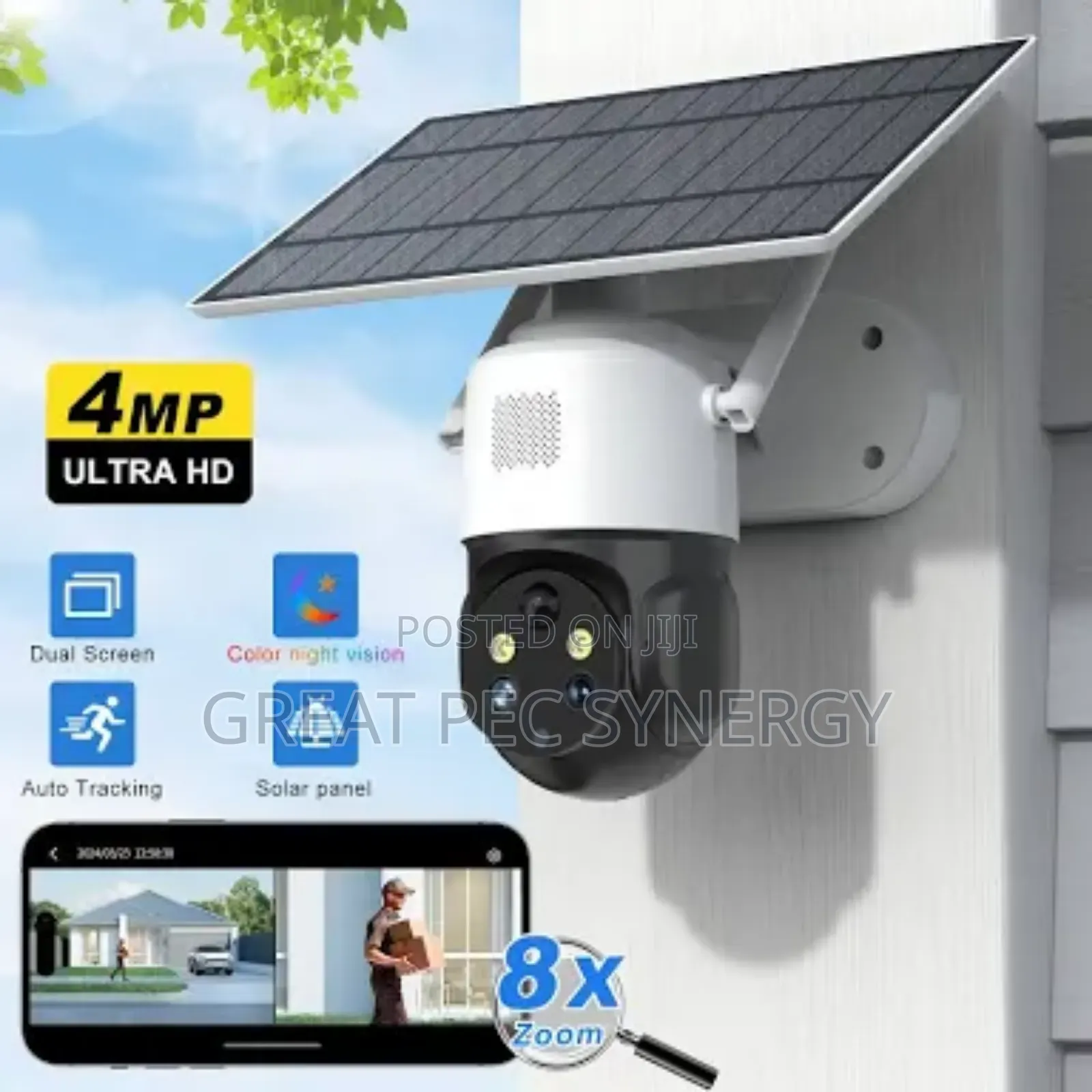Ai Solar Camera 2 in 1 (Cctv With Solar Panel)